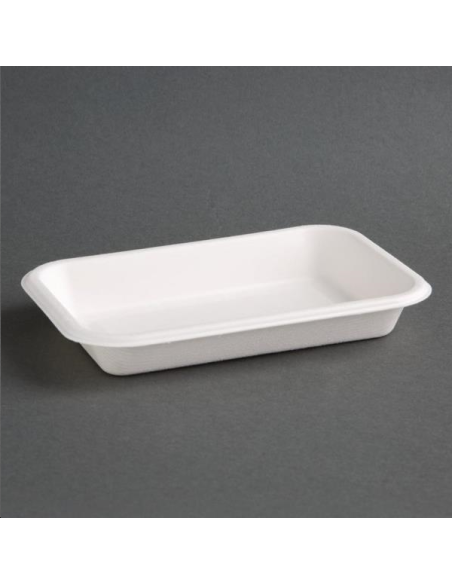 Barquettes compostables en bagasse 