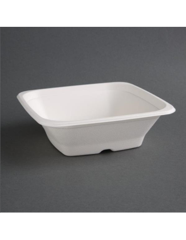 Bols carrés compostables en bagasse