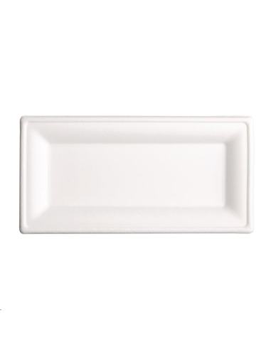 Assiettes rectangulaires compostabl