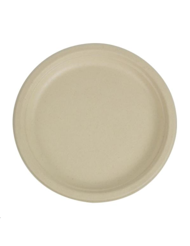 Assiettes rondes compostables en fi