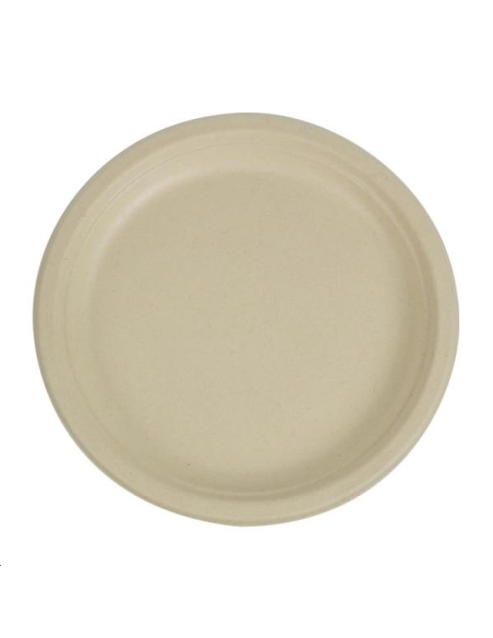 Assiettes rondes compostables en fi