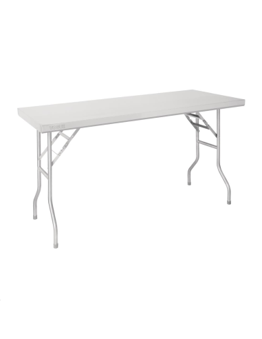 Table de travail pliante inox Vogue