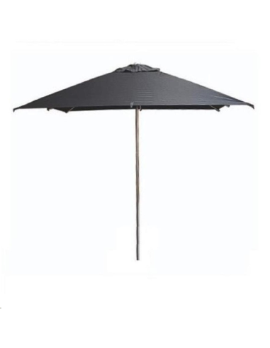 Parasol carré noir Milan Eden 2,5m