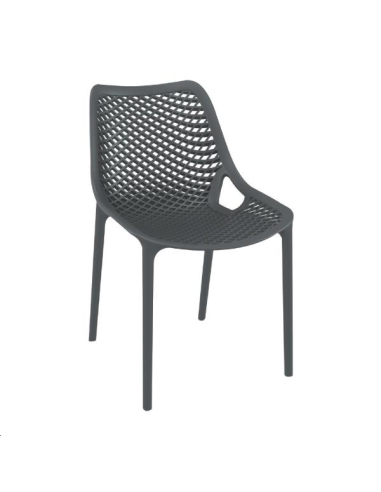 Chaises Air gris anthracite (lot de