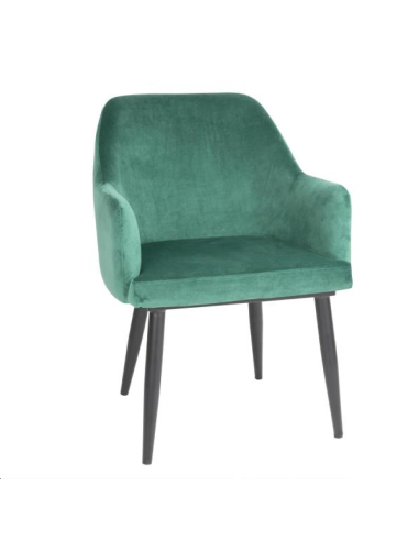 Chaises en velours Bolero Lia verte