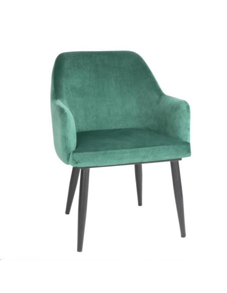 Chaises en velours Bolero Lia verte