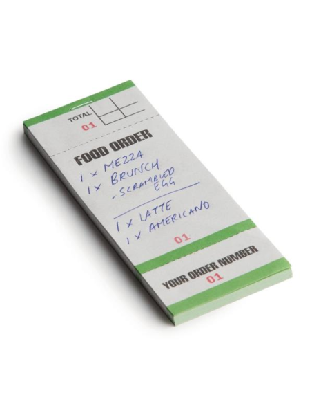 Carnets de commande feuilles simple