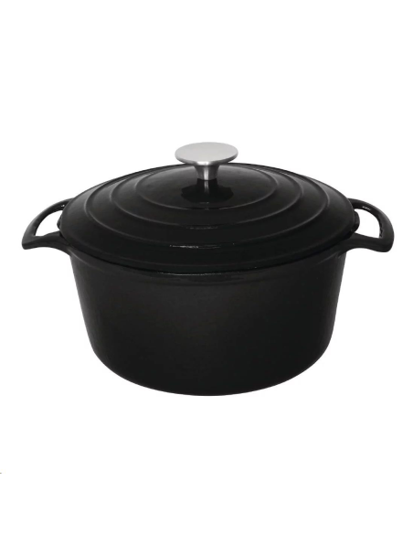 Grande cocotte ronde noire Vogue