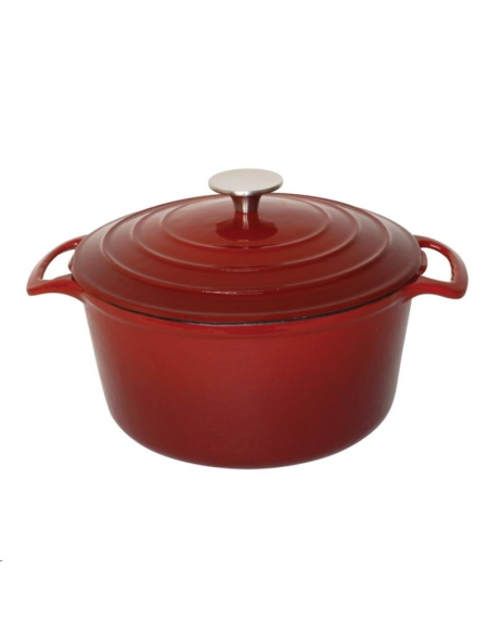 Grande cocotte ronde rouge Vogue