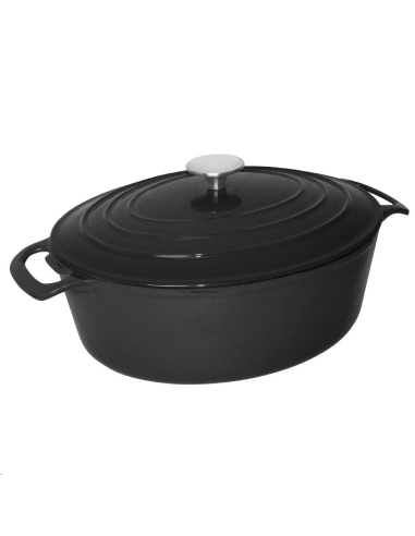 Grande cocotte ovale noire Vogue 6L