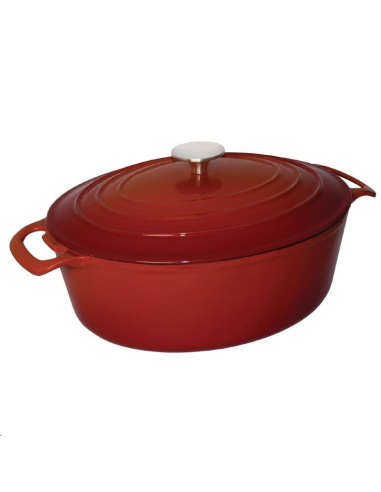 Grande cocotte ovale rouge Vogue 6L