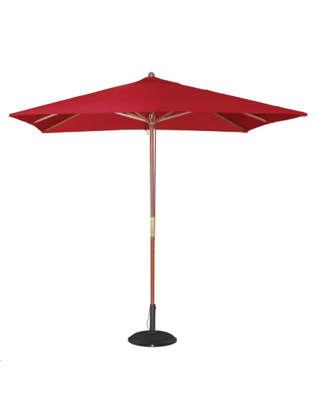 Parasol carré Bolero 2,5m rouge