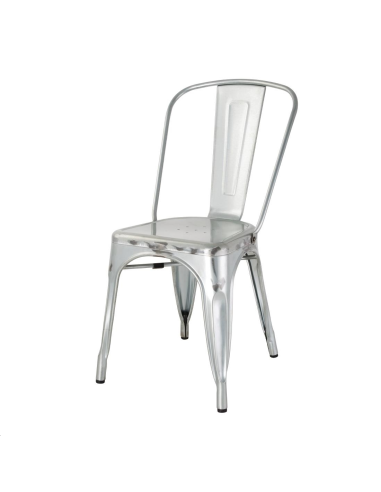 Chaises bistro en acier Bolero (lot