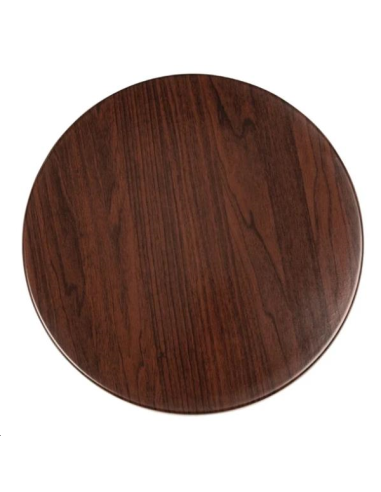 Plateau de table rond Bolero marron