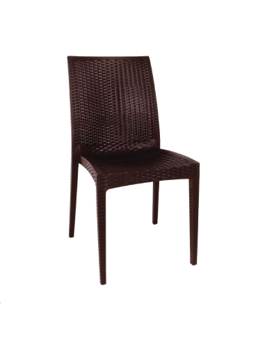 Chaises bistro en rotin PP Bolero m