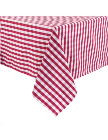 Nappe carrée à carreaux rouges en p