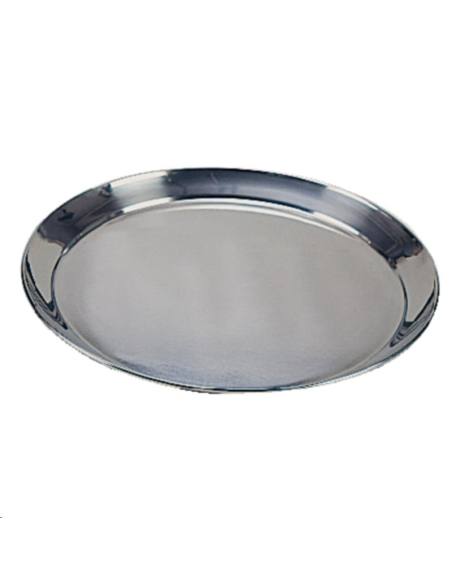 Plateau de service rond inox Olympi