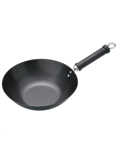 Wok antiadhésif fond plat Kitchen C