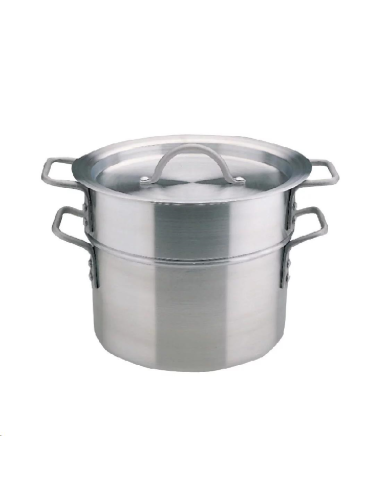 Marmite bain marie aluminium Vogue 