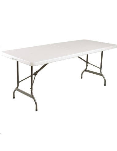 Table pliable au centre Bolero blan