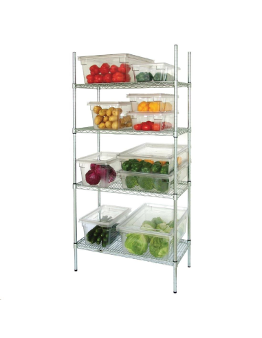 Etagère modulaire 4 niveaux 1525x45