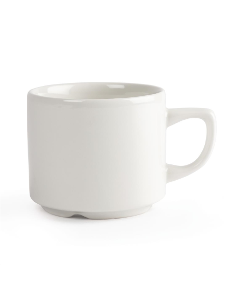 Tasses à thé Maple empilables blanc