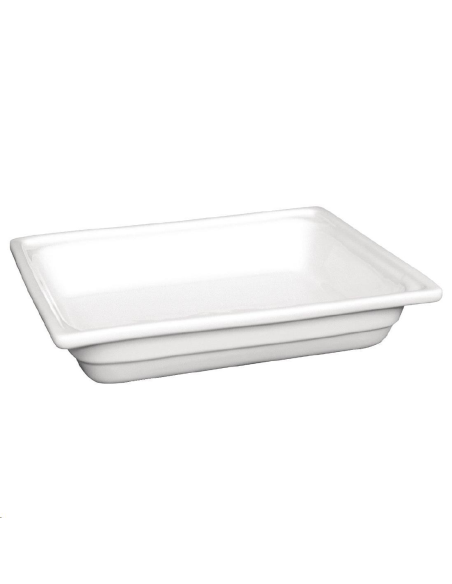 Plat en porcelaine GN 1/2 65mm Olym